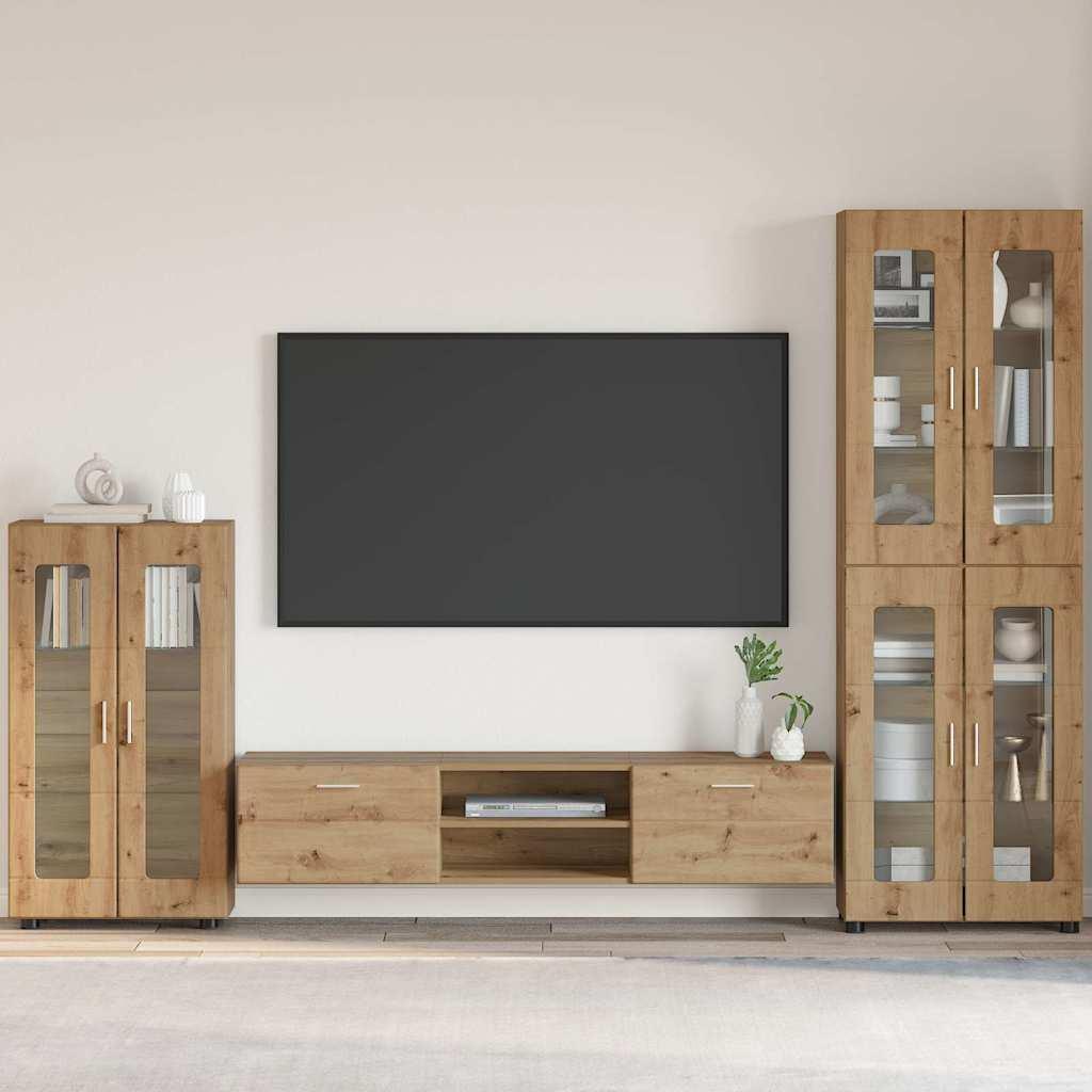 Sidebord Artisan Egetræ 55,5 x 29 x 100 cm Konstrueret træ billede