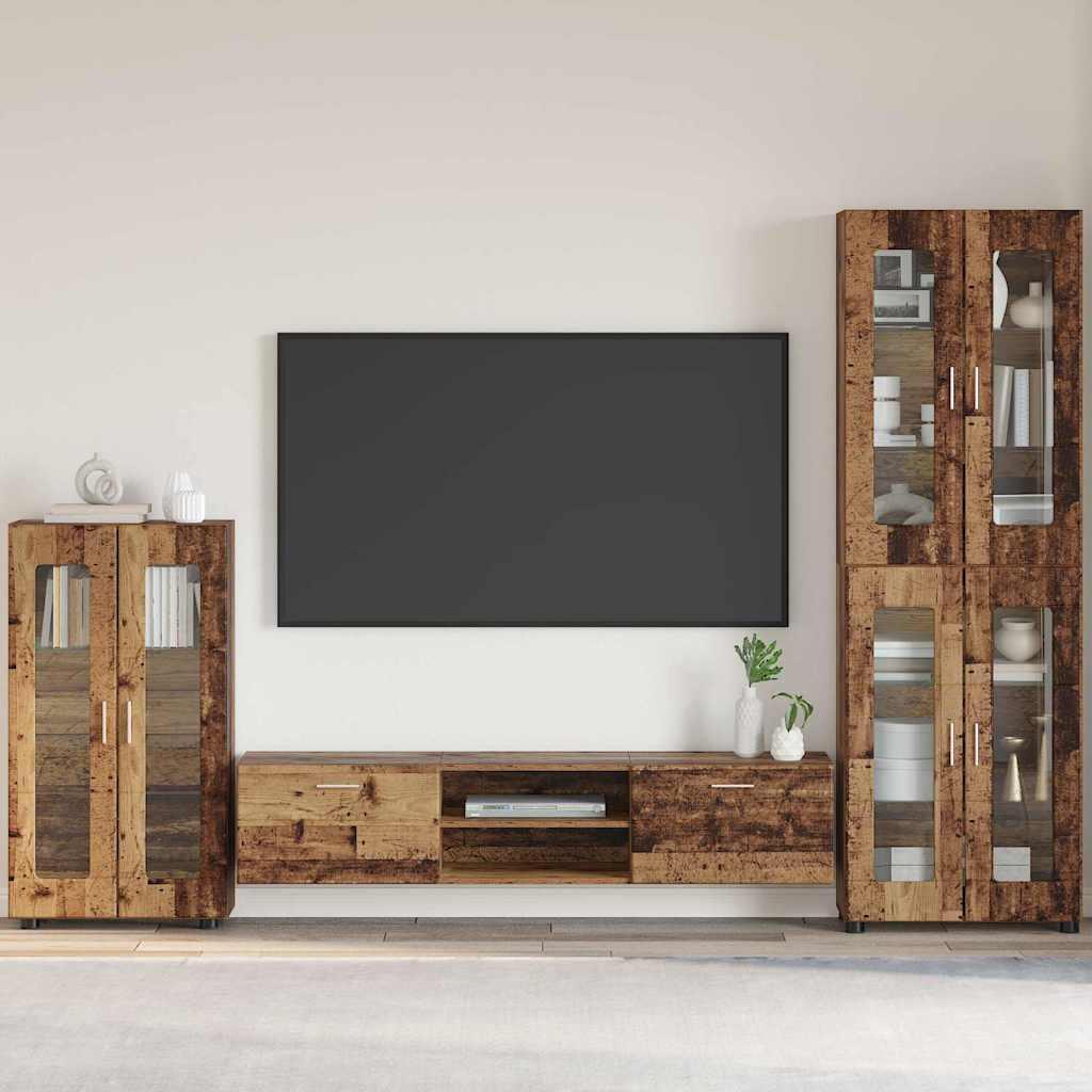 Sidebord Gammelt træ 55,5 x 29 x 100 cm Konstrueret træ billede