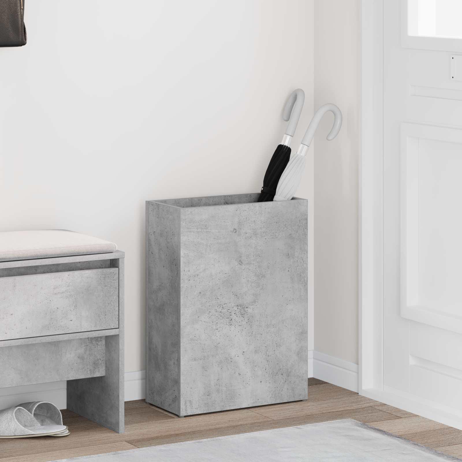 Parasolfod Beton Grå 40 x 20 x 55,5 cm Konstrueret træ billede