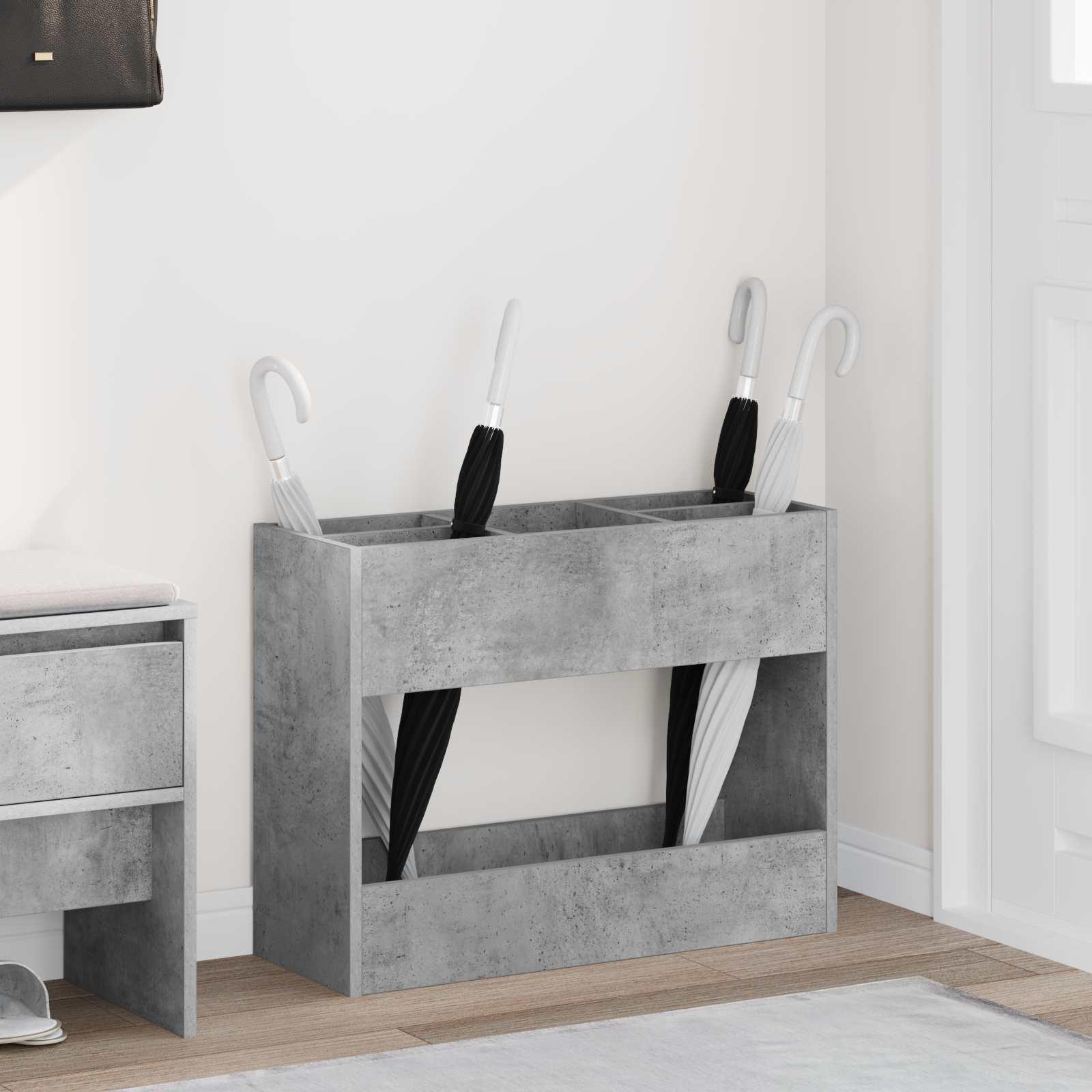 Parasolfod Beton Grå 65 x 24 x 50 cm Konstrueret træ billede
