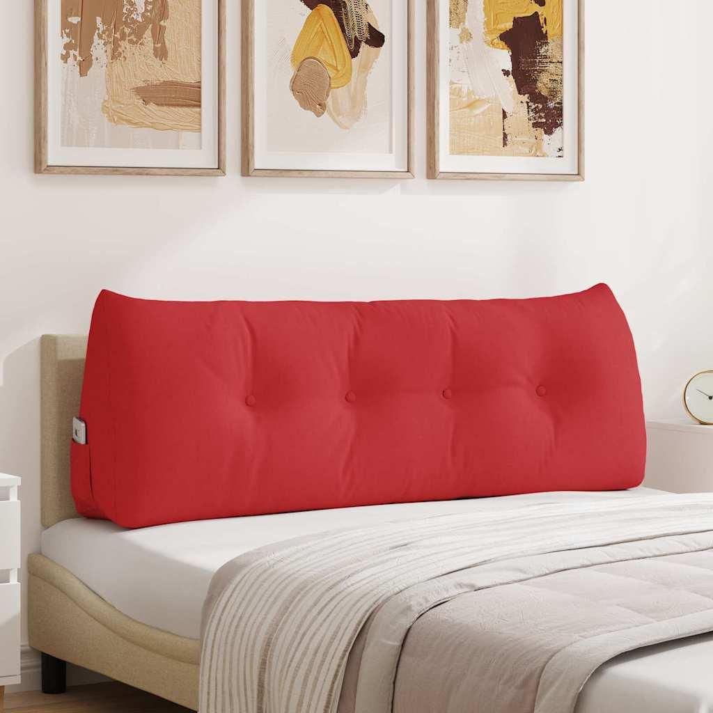 Rygpude Rød 140 x 24 x 50 cm Stof billede
