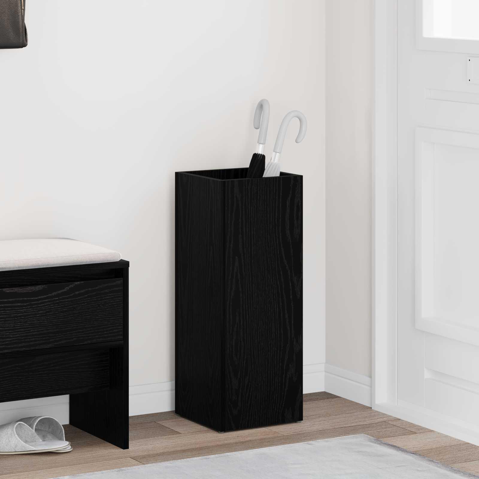 Parasolfod Sort eg 25 x 24,5 x 64 cm Konstrueret træ billede