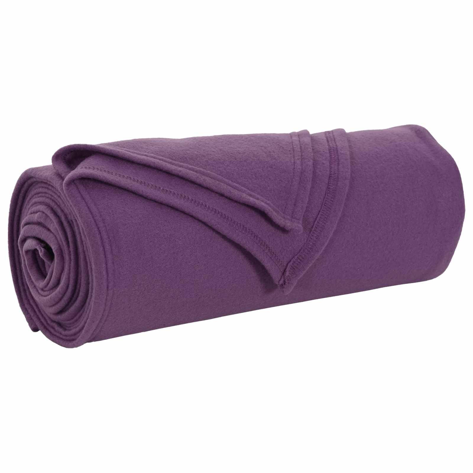 Kastetæpper 24 stk Lilla 270 x 240 cm Fleece billede