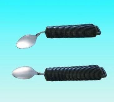 SUNDO fleksibel ske - ergonomisk specialbestik, sort/grå billede