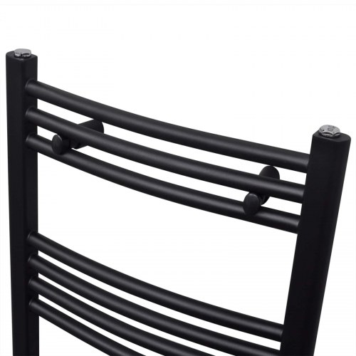 Håndklæde radiator Vægmonteret Sort