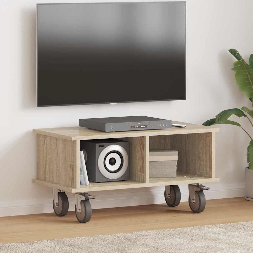 TV-bord Sonoma eg 68,5 x 35 x 35 cm Konstrueret træ billede