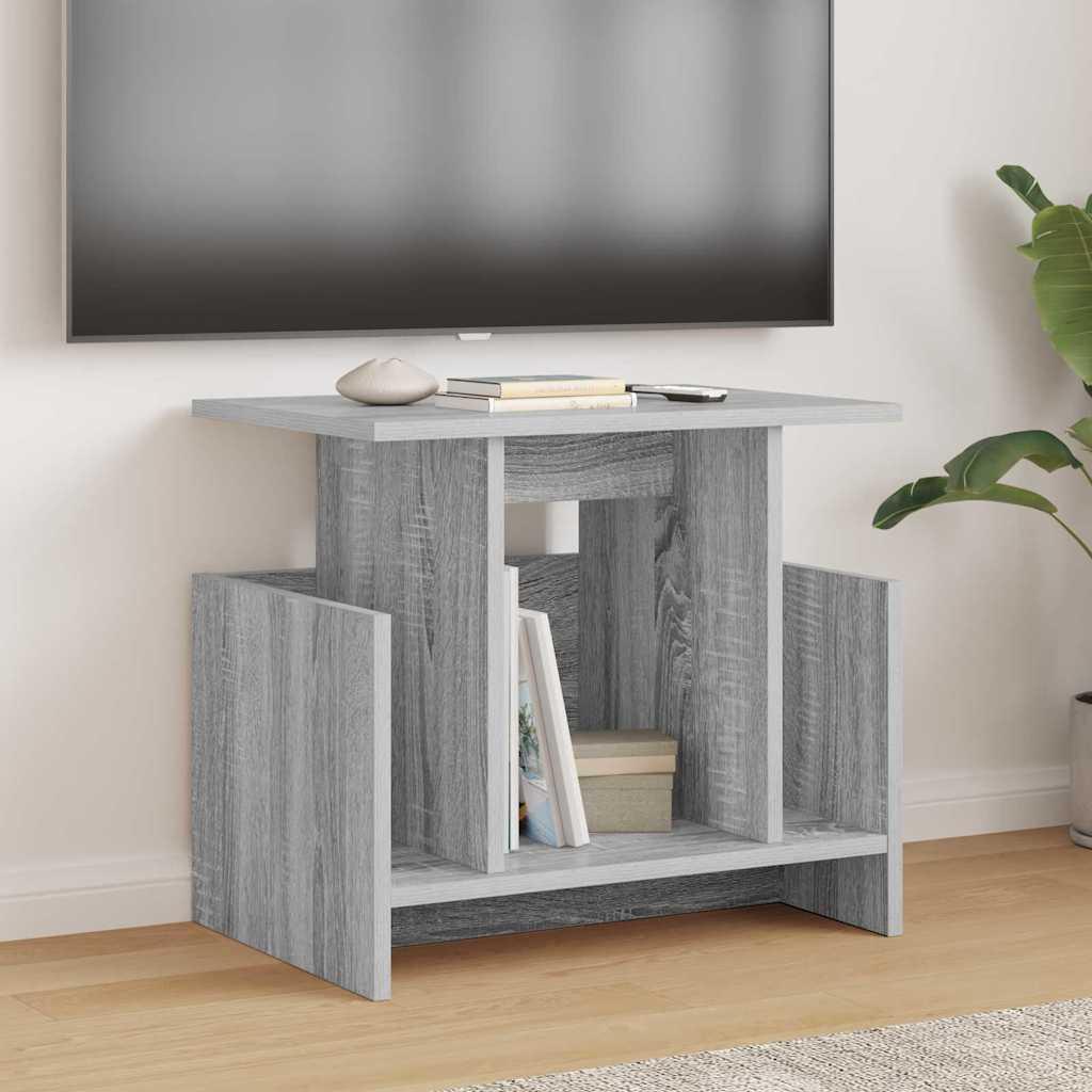 TV-bord 2 stk Grå Sonoma 50 x 35 x 45 cm Konstrueret træ billede