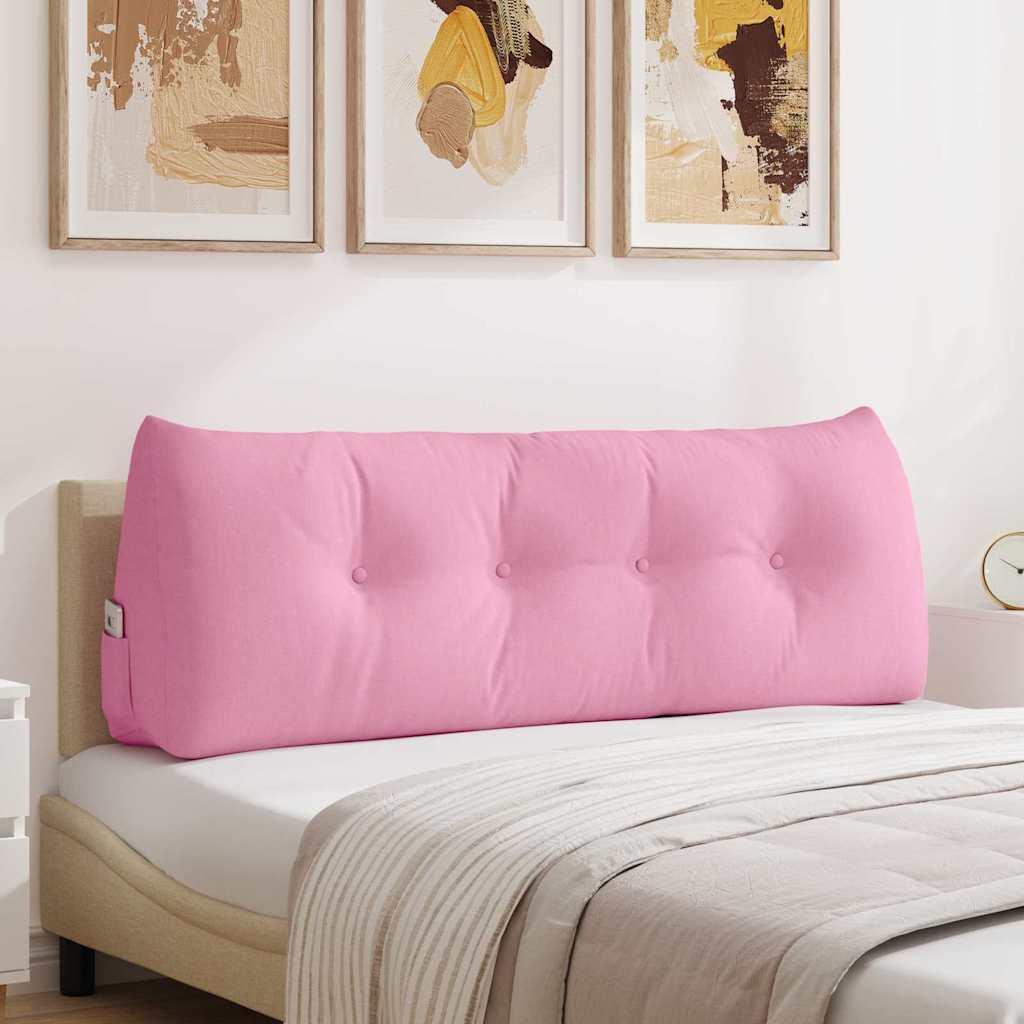 Rygpude Lyserød 140 x 24 x 50 cm Stof billede