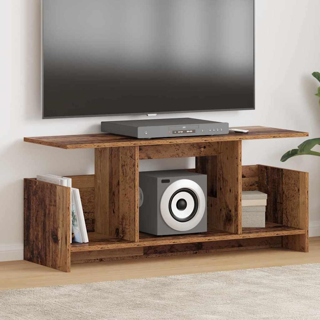 TV-bord Gammelt træ 102 x 35 x 45 cm Konstrueret træ billede