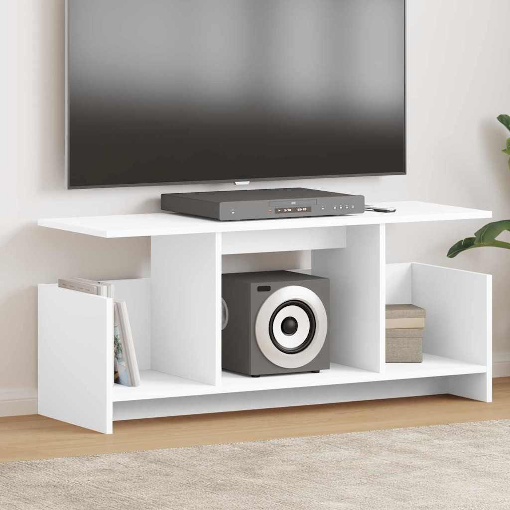 TV-bord Hvid 102 x 35 x 45 cm Konstrueret træ billede
