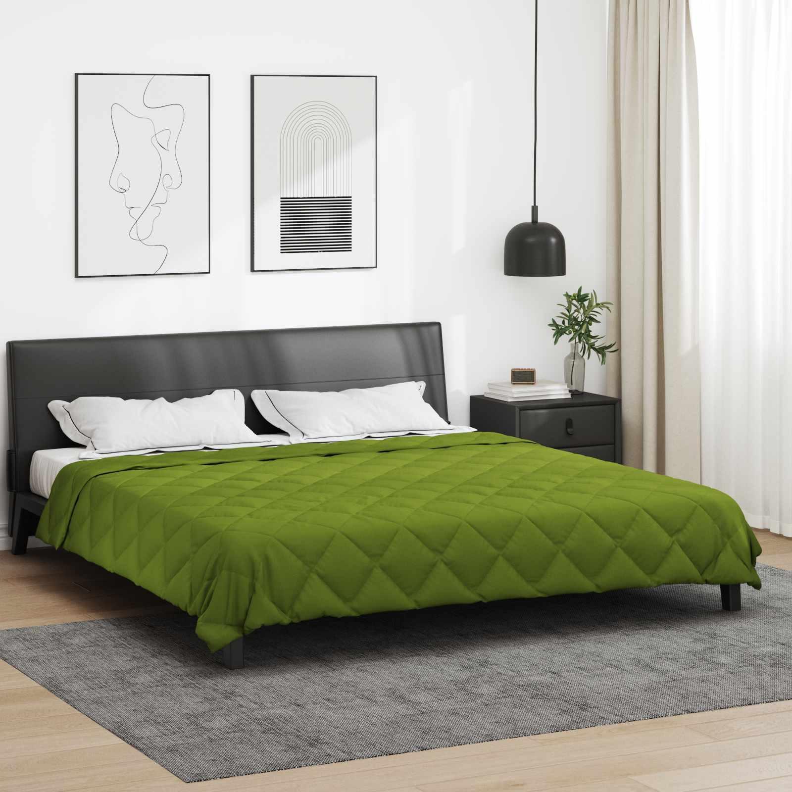 Sommer dyne Grøn 220 x 240 cm Mikrofiber billede
