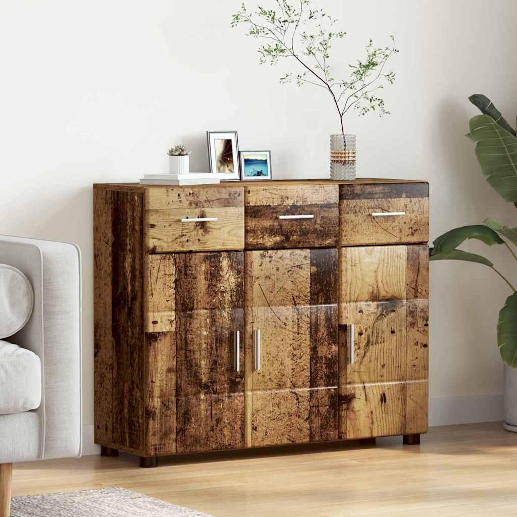 Sidebord Gammelt træ 88,5 x 30,5 x 73 cm Konstrueret træ billede