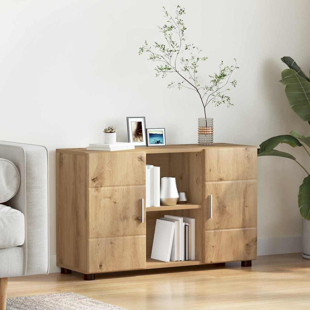 Sidebord Artisan Egetræ 88,5 x 30,5 x 55,5 cm Konstrueret træ billede