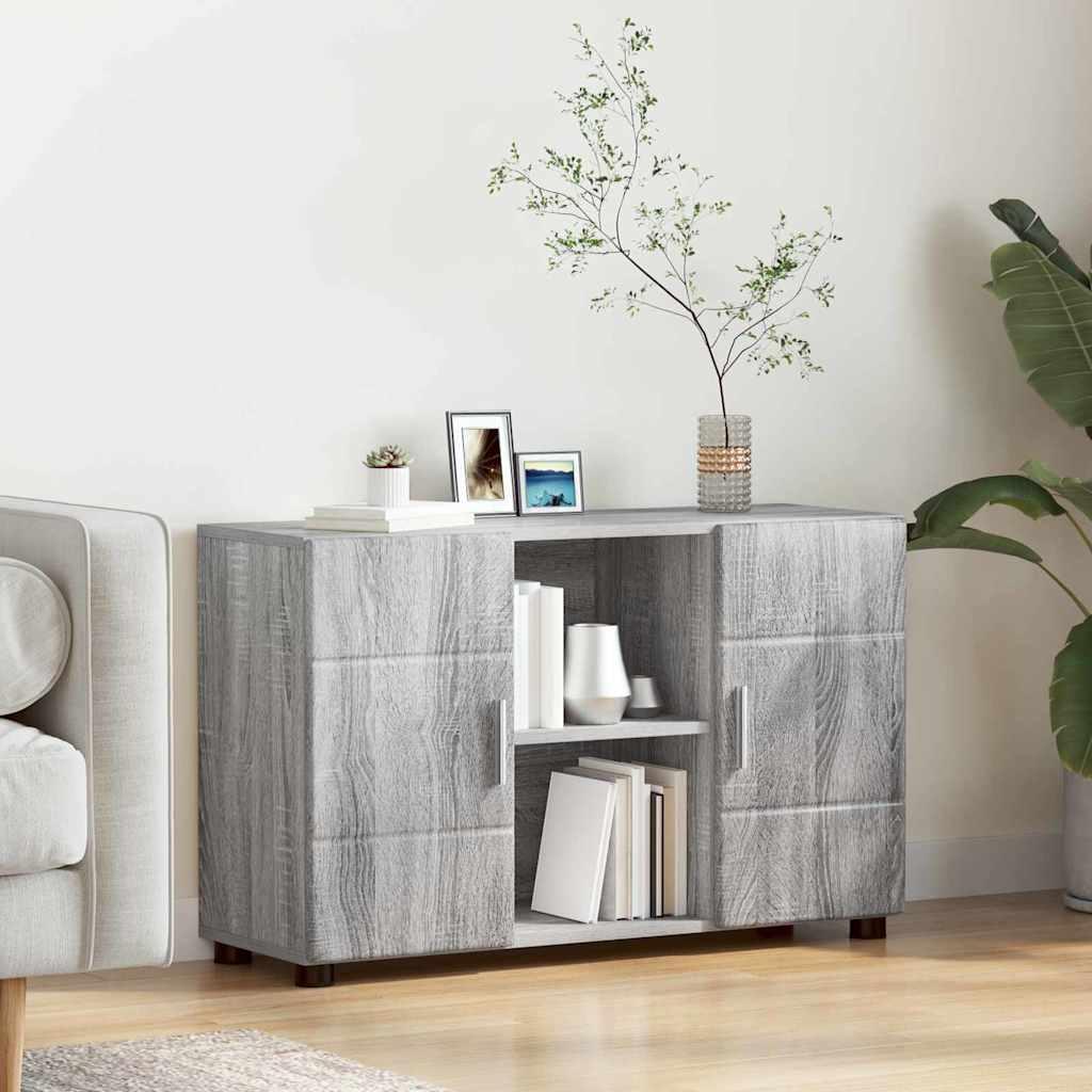 Sidebord Grå Sonoma 88,5 x 30,5 x 55,5 cm Konstrueret træ billede