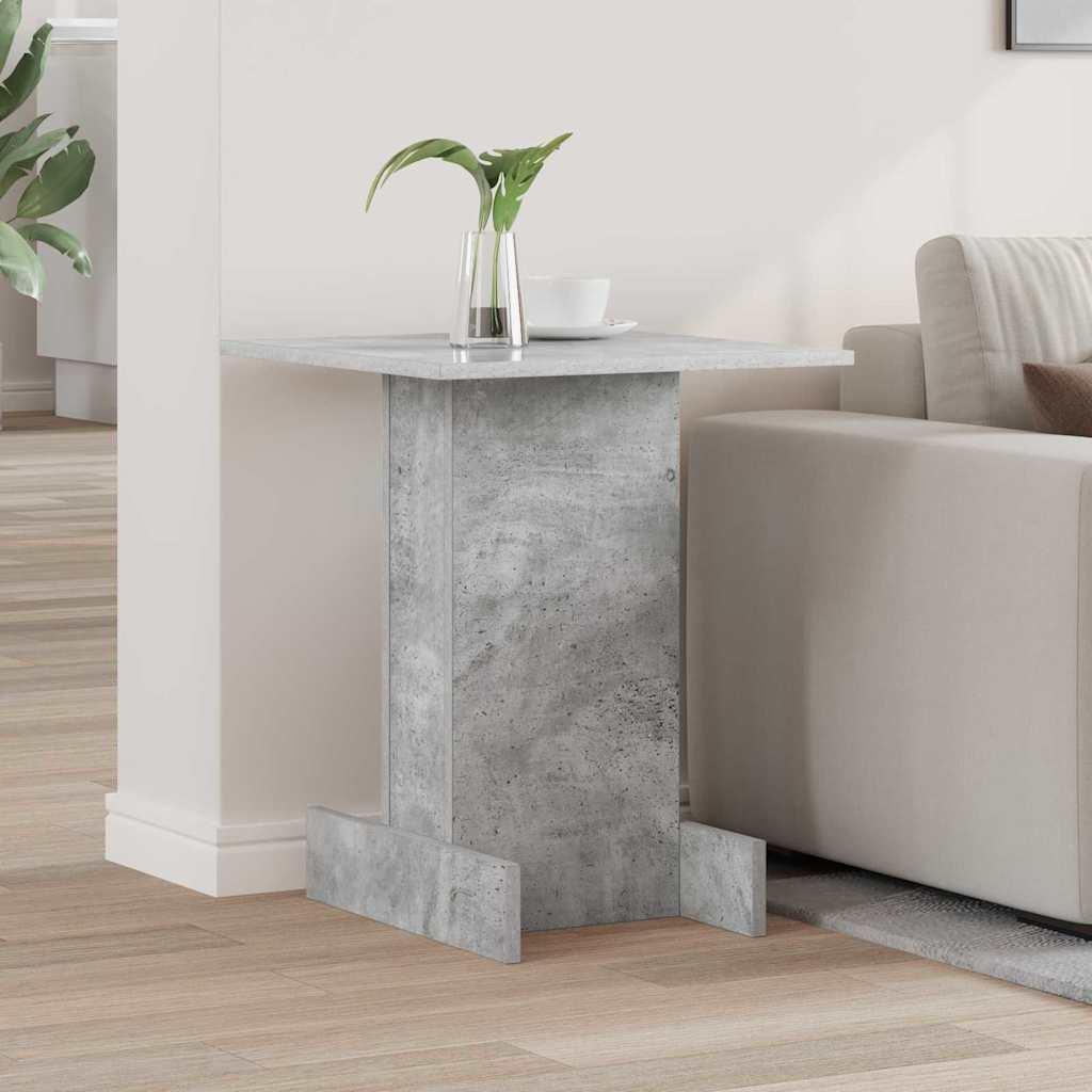 Endebord Beton Grå 44,5 x 45 x 55 cm Konstrueret træ billede