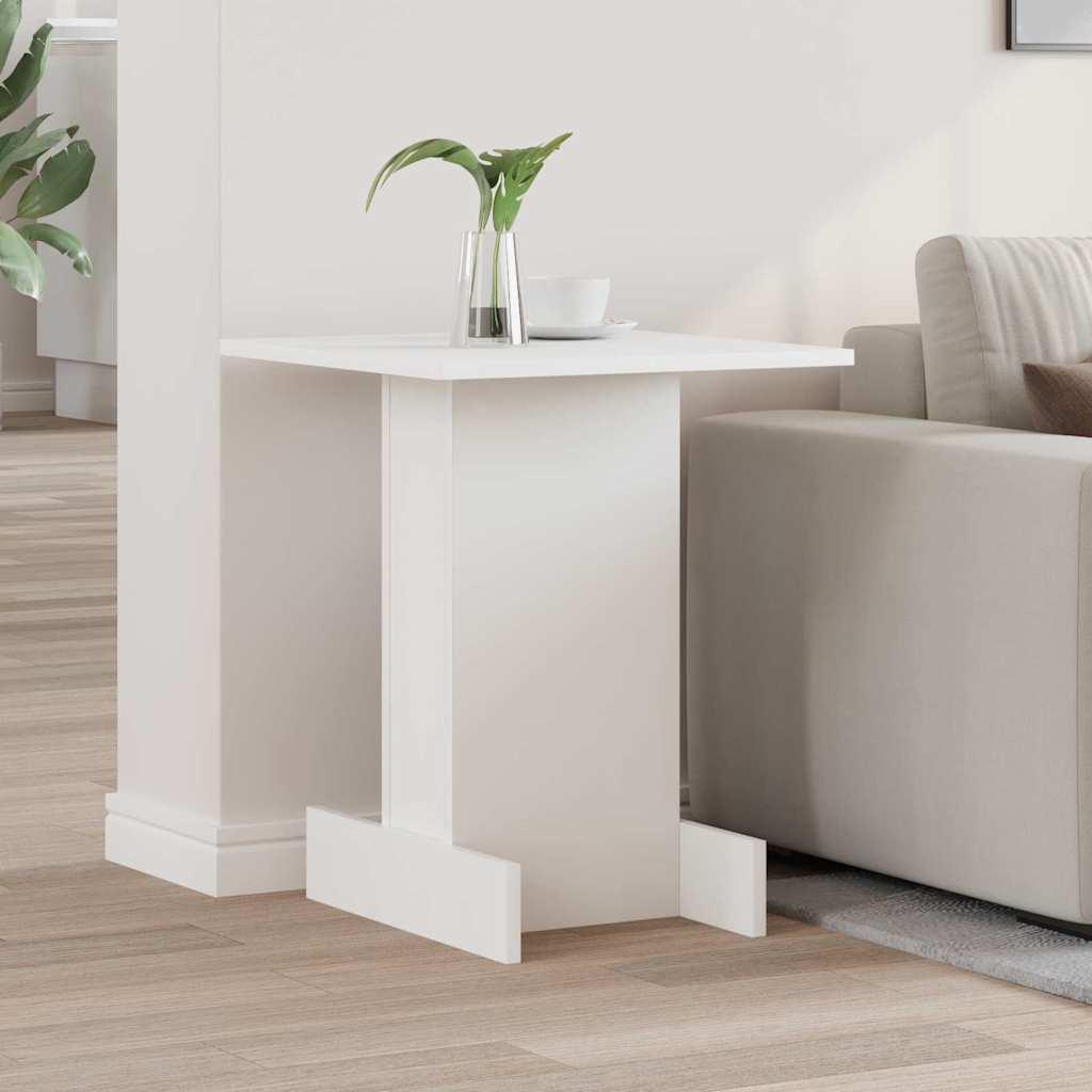 Endebord Hvid 44,5 x 45 x 55 cm Konstrueret træ billede