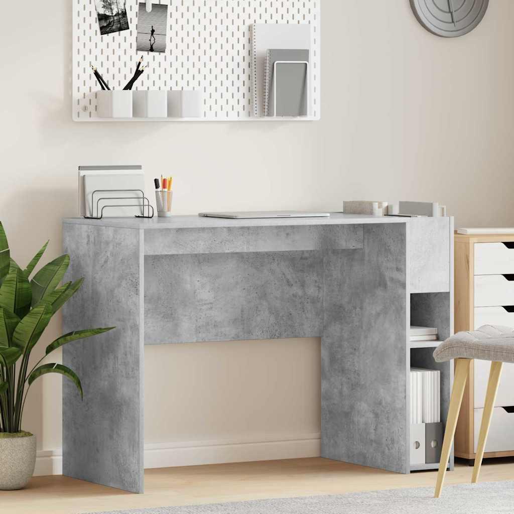 Bord Beton Grå 109 x 50 x 78 cm Konstrueret træ billede