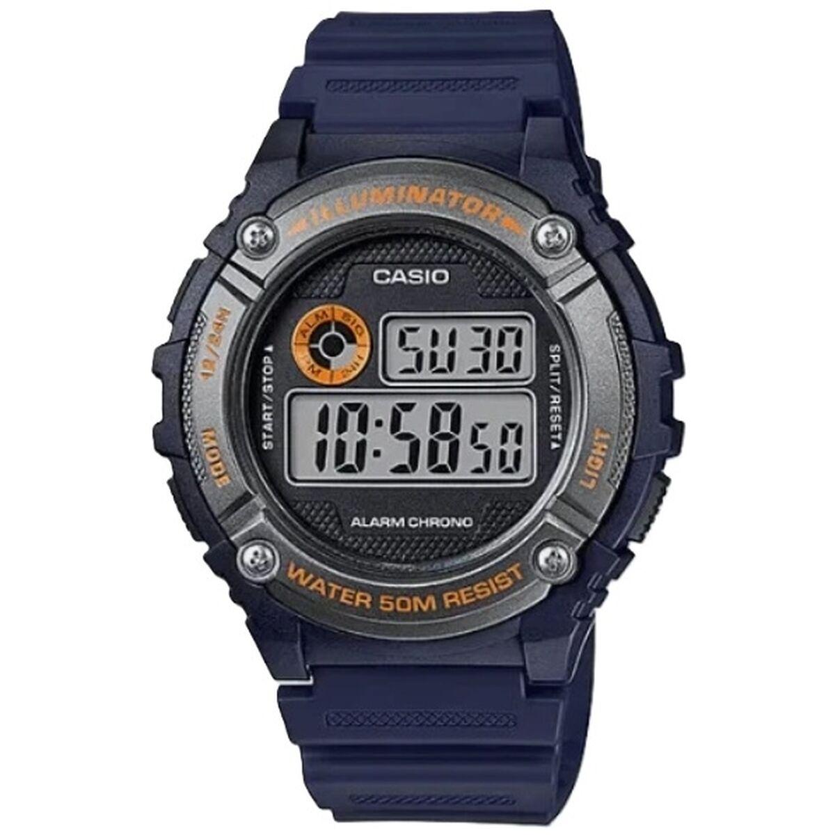Casio ILLUMINATOR herreur - mørkeblå, Ø 43,5 mm billede