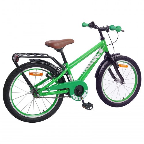 Børnecykel 20 tommer til børn i alderen 6-11 år Grøn