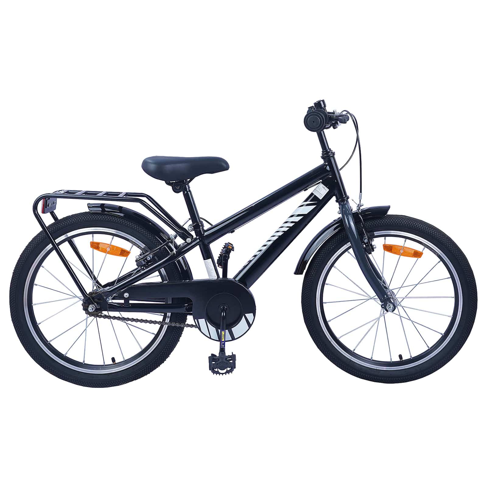 Børnecykel 20" - klassisk single speed til 6-11 år, sort billede