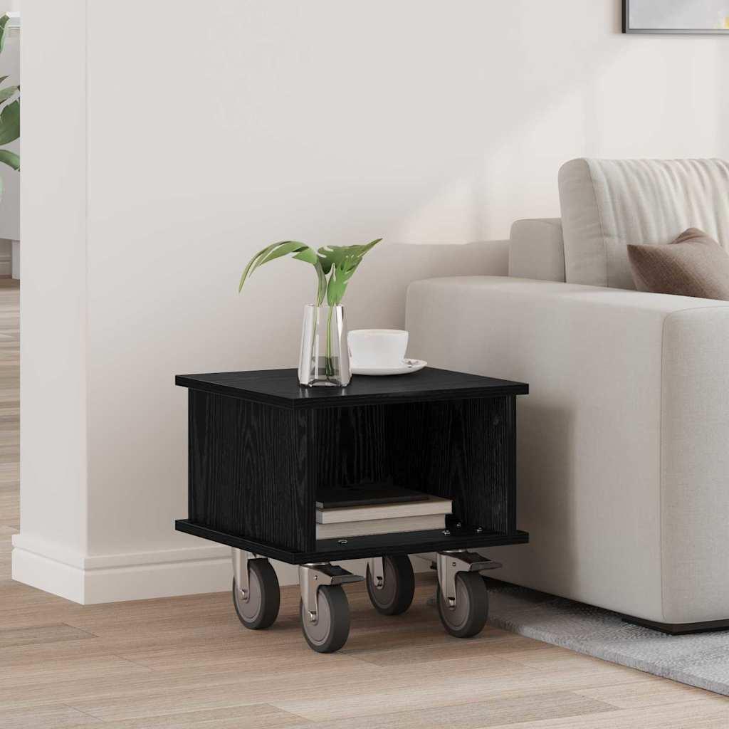 TV-bord Sort eg 37 x 35 x 35 cm Konstrueret træ billede