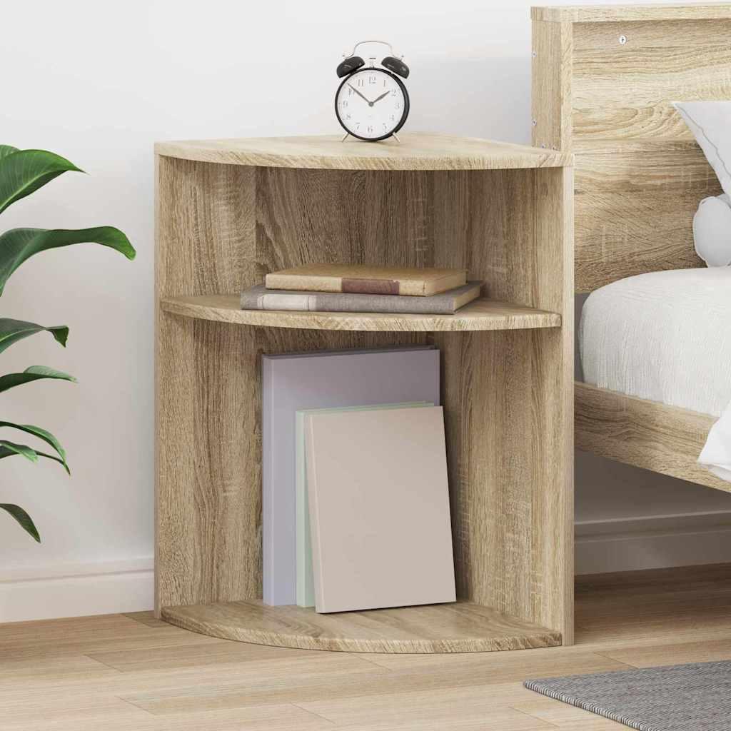 Endebord Sonoma eg 39,7 x 39,7 x 60 cm Konstrueret træ billede