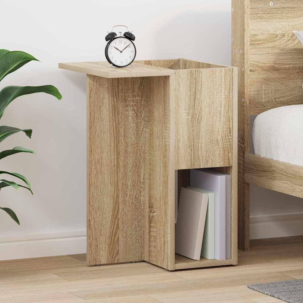 Endebord Sonoma eg 35 x 40 x 55 cm Konstrueret træ billede