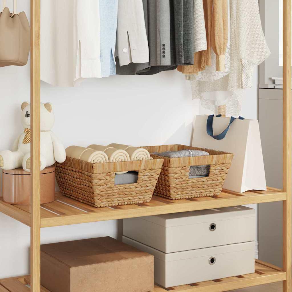 Opbevaringskurve 2 stk Naturfarvet 38 x 28 x 15 cm Vandhyacint billede