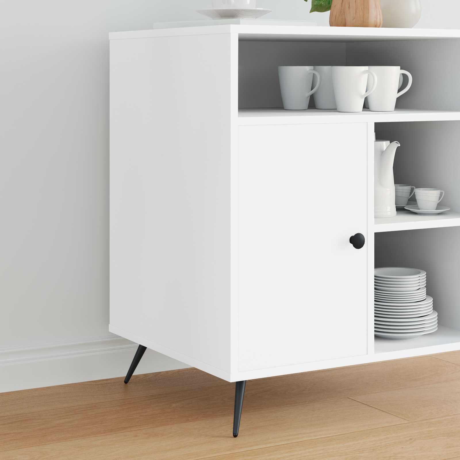 Stående Fødder 2 stk Sort 56 x 56 x 100 mm Jern billede