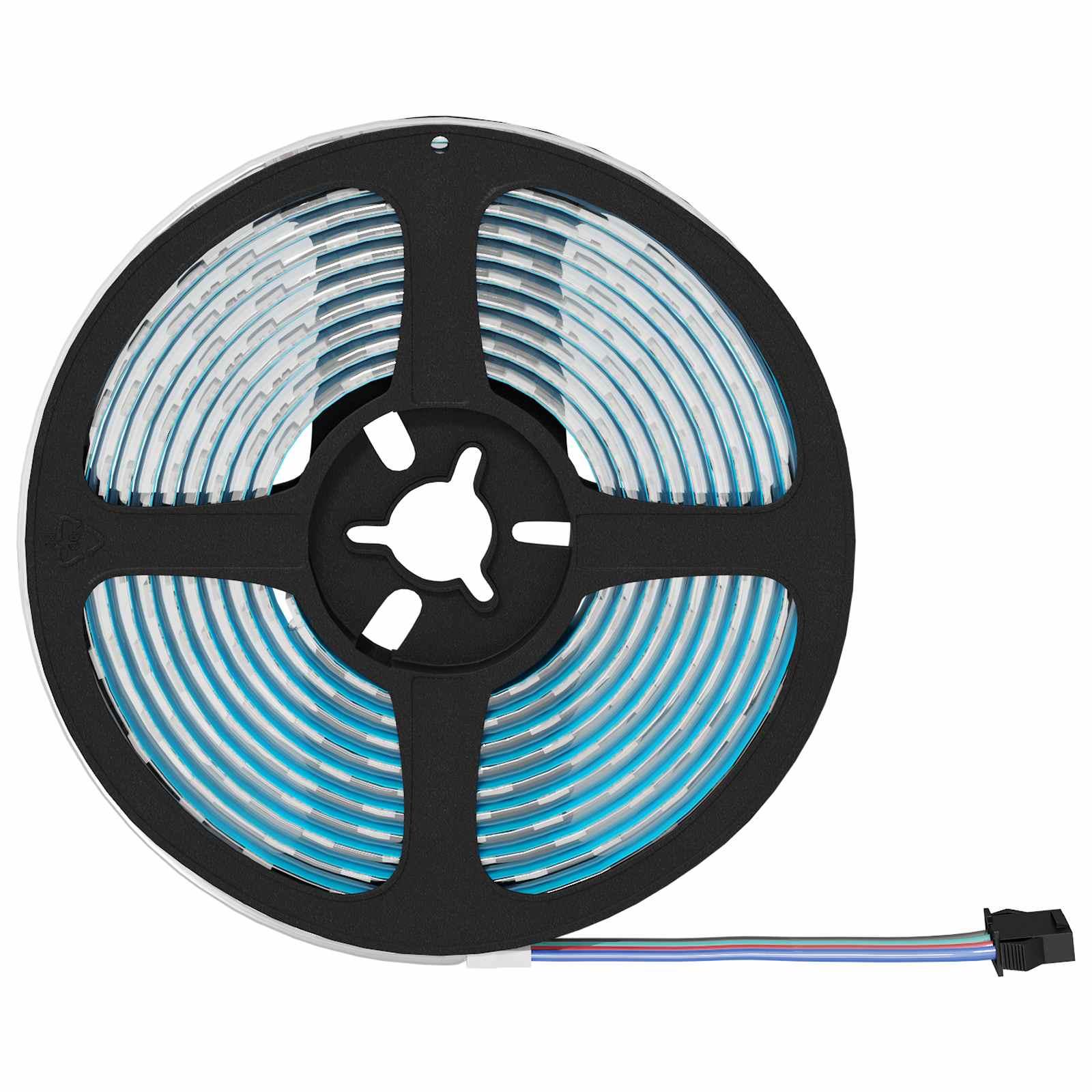 LED Strip 4 stk Sort og Gennemsigtig 400 x 0,8 x 0,3 cm billede