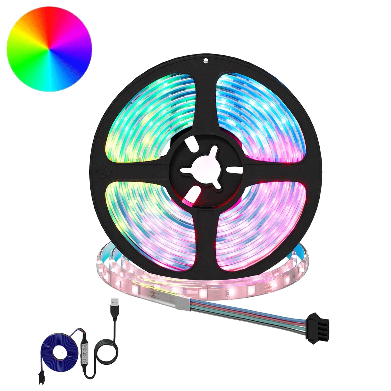 LED Strip 4 stk Sort og Gennemsigtig 250 x 0,8 x 0,3 cm billede
