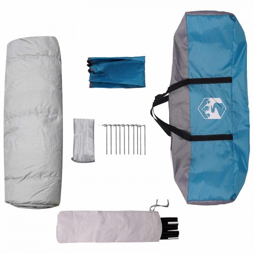 Øjeblikkelig telt med regnslag til 3 personer med hurtig frigivelse