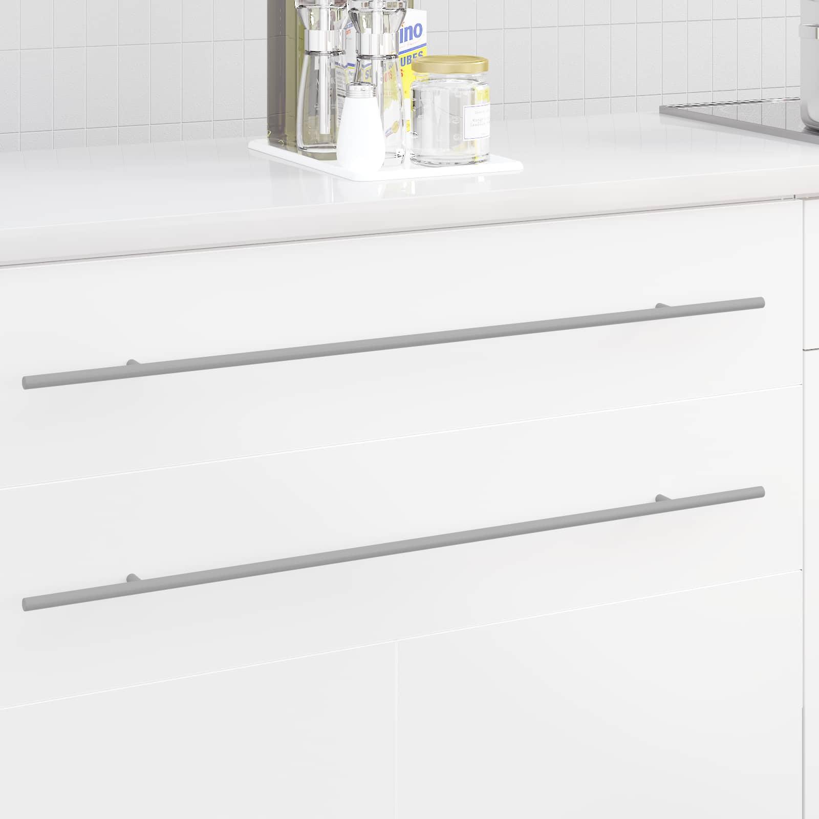Skab Håndtag 12 stk Sølv 800 mm Rustfrit stål billede