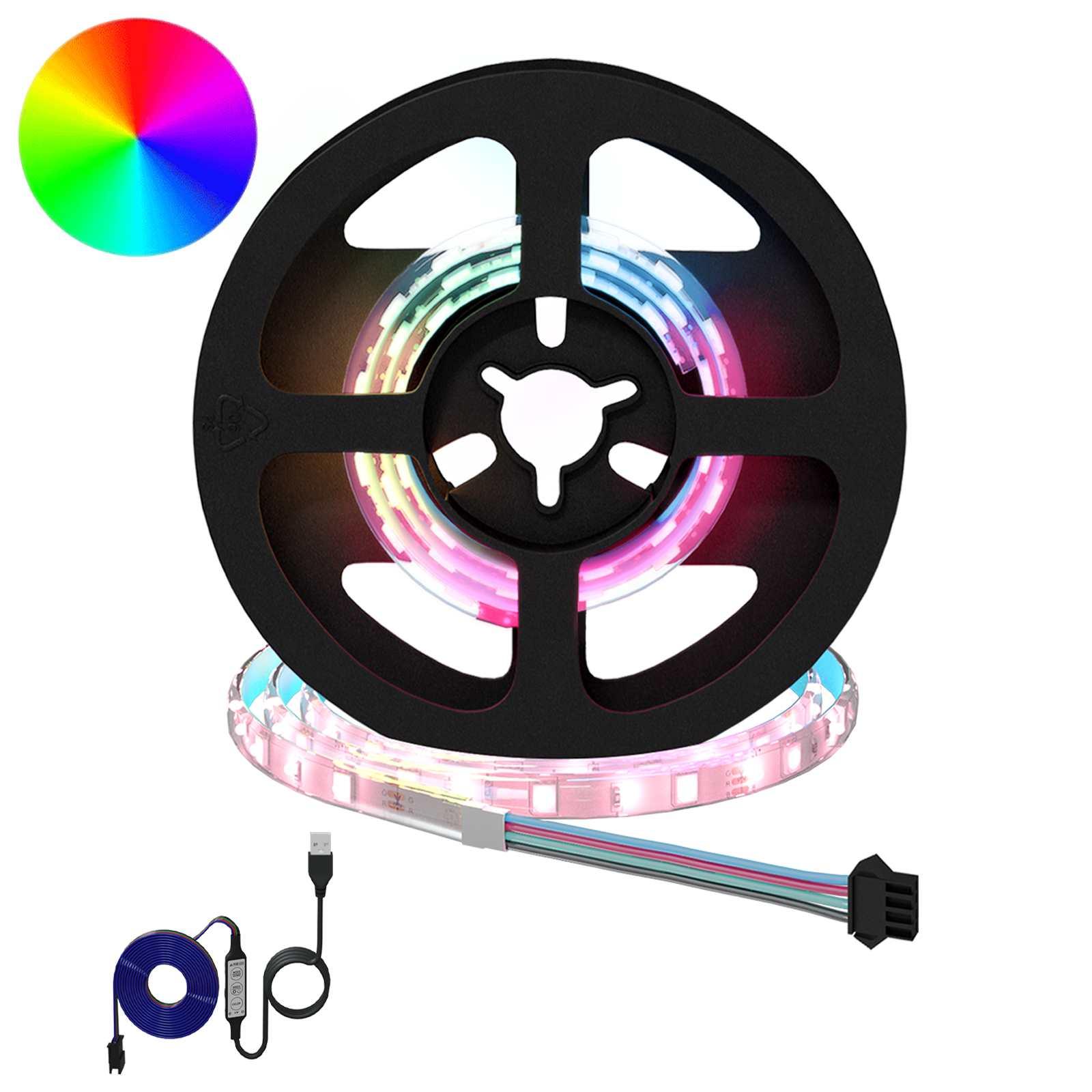 LED Strip 4 stk Sort og Gennemsigtig 35 x 0,8 x 0,3 cm billede