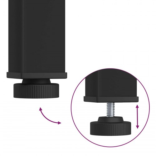 Sofabord Røget Eg 100 x 100 x 45 cm Konstrueret træ