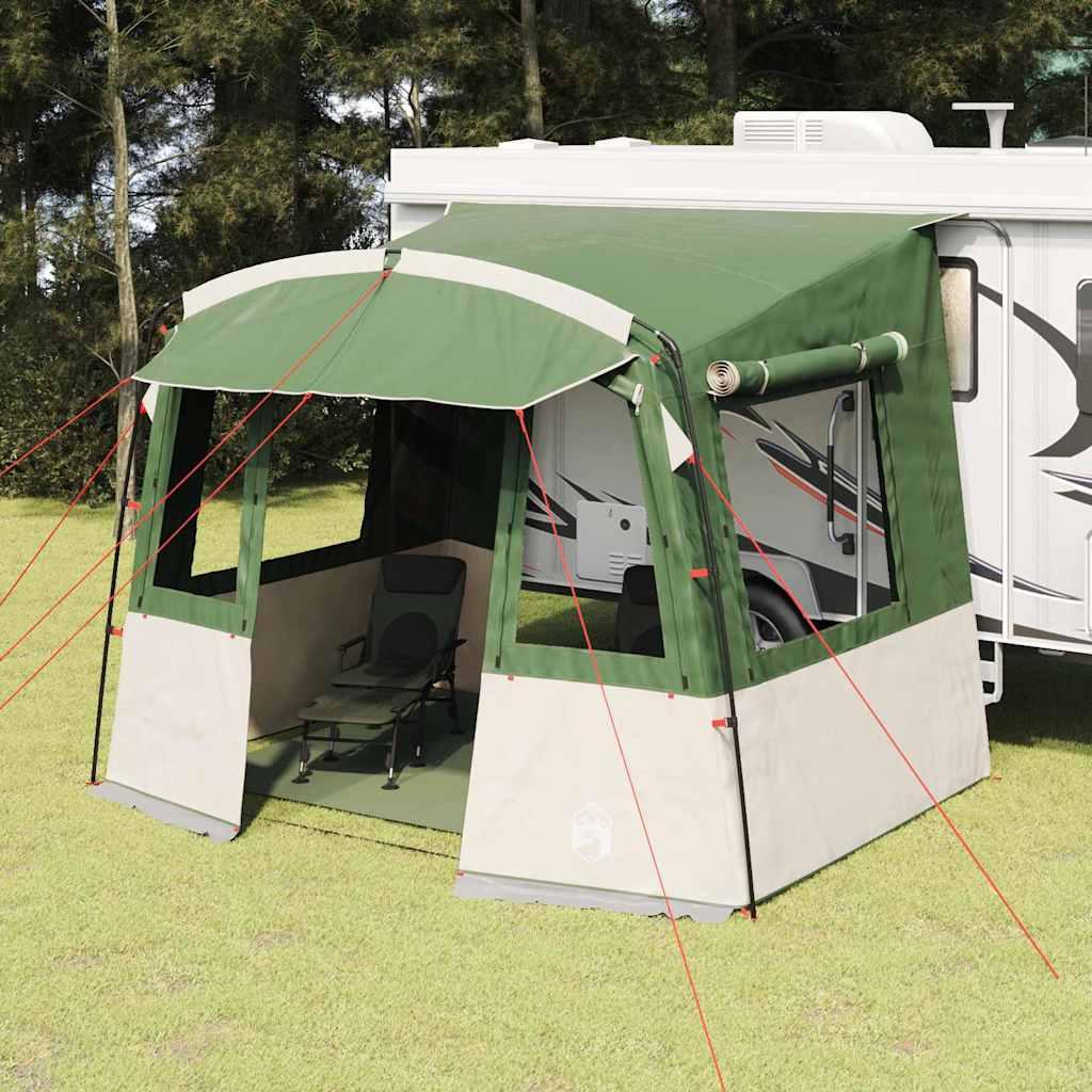Tailgate Telt til Campingvogn med tag Grøn 352 x 250 x 245 cm billede