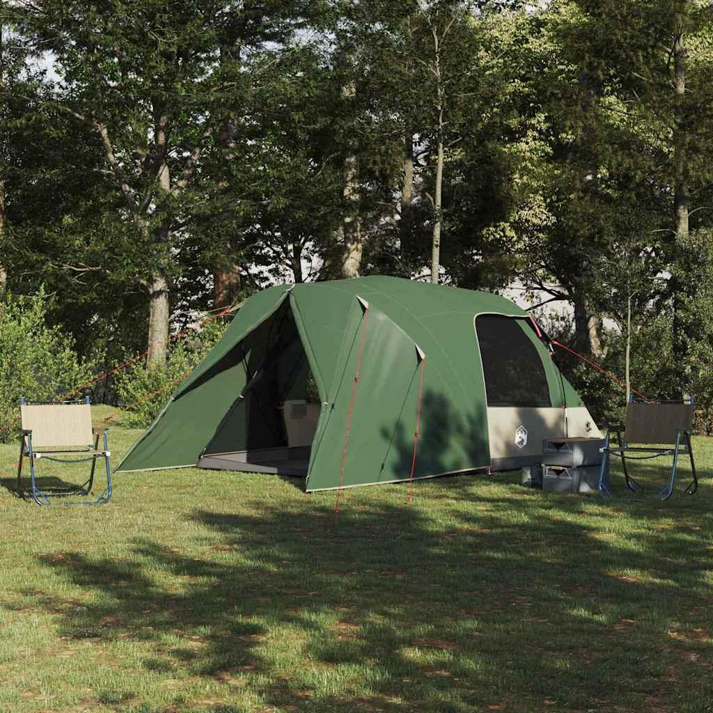 Dome Telt Grøn 335 x 243 x 182 cm 185T Polyester med PU Coating billede