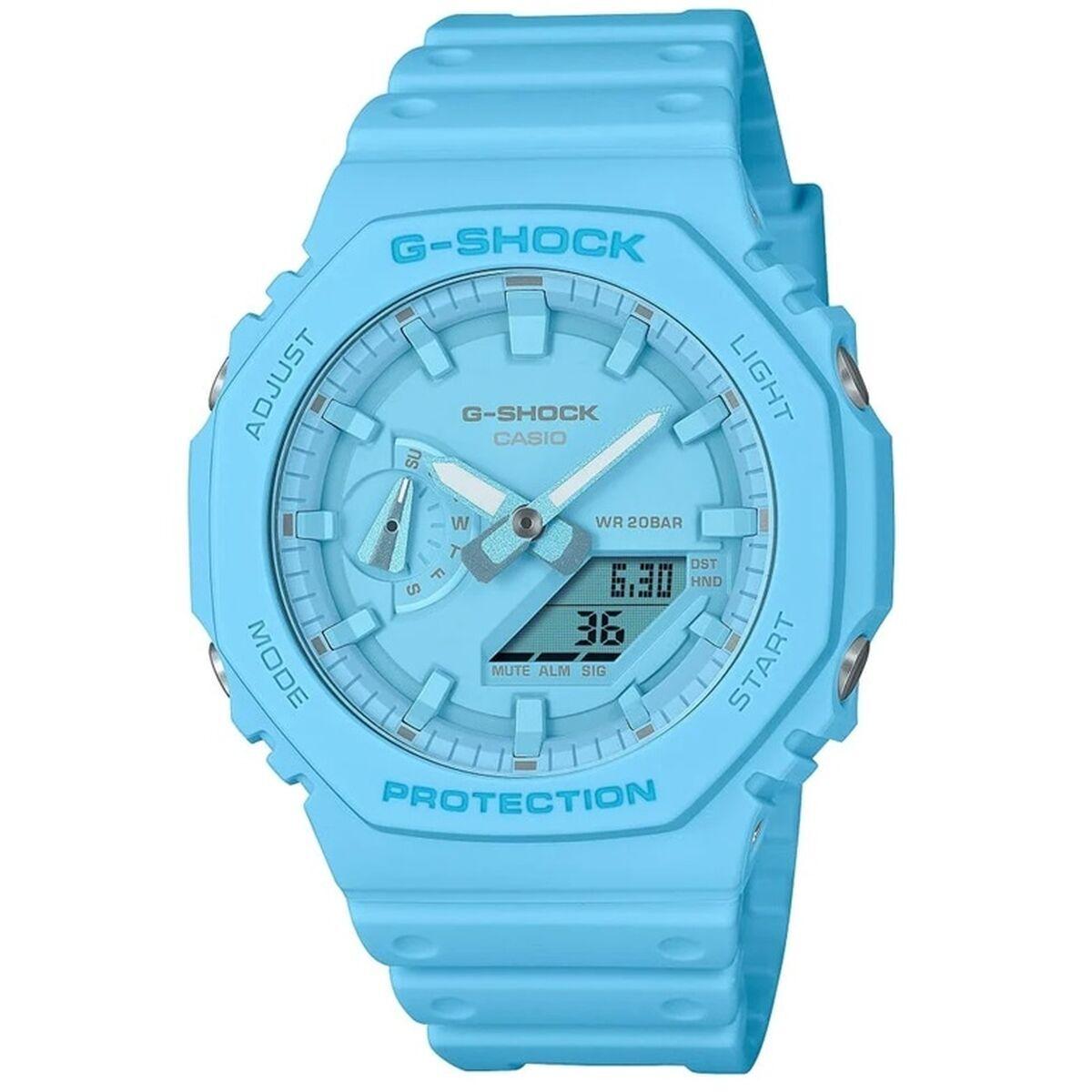 Casio G-Shock GA-2100 OAK Tone on Tone dameur - blÃ¥ 45,5 mm billede