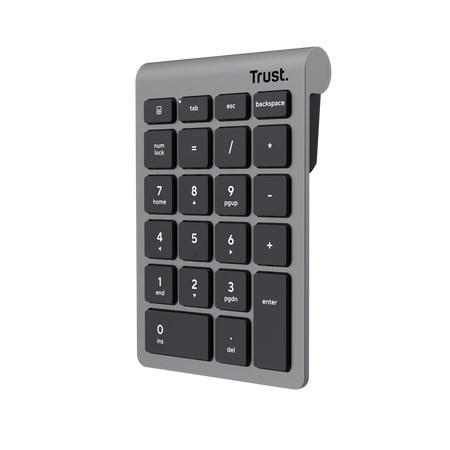 Trust Xalas numerisk tastatur - RF trådløst, sølv billede