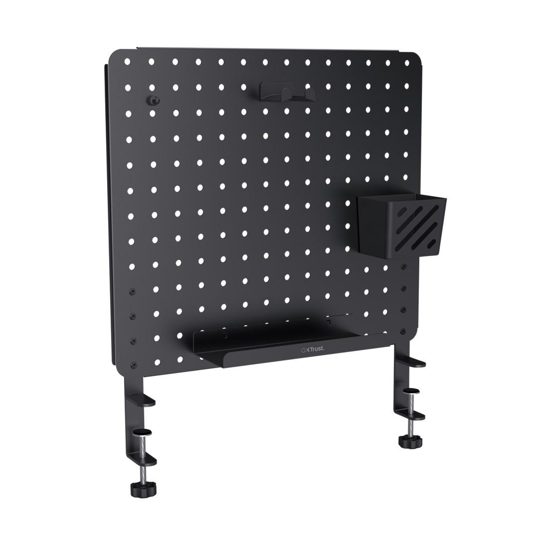 Trust GXT 724 Vesto skrivebordsorganizer - sort vægpanel med headset-holder billede