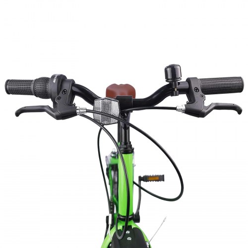 Børnecykel 24 tommer 6-Speed til 8-12 år Grøn