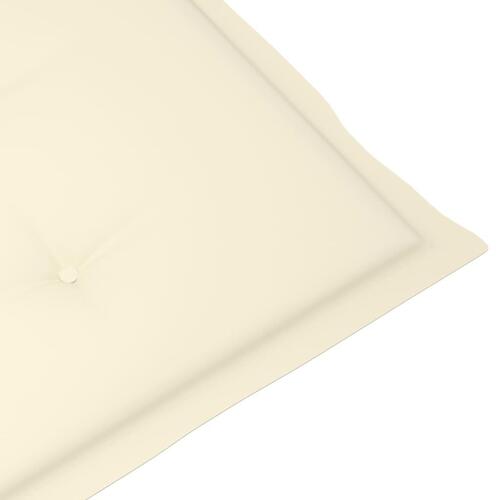 Foldbare havestole med hynder 8 stk. massivt akacietræ