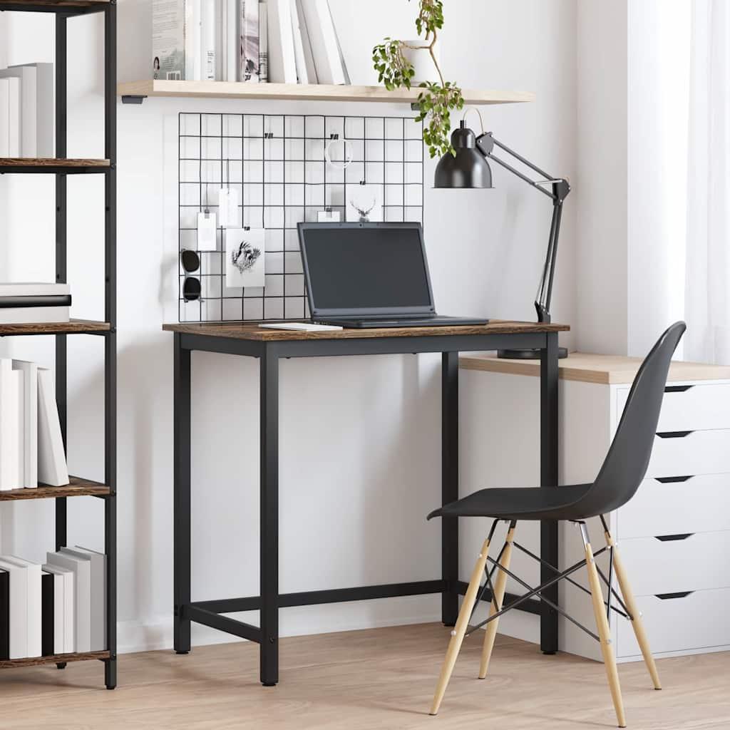 Bord Røget eg 100 x 50 x 76,5 cm Ingeniørtræ og stål billede