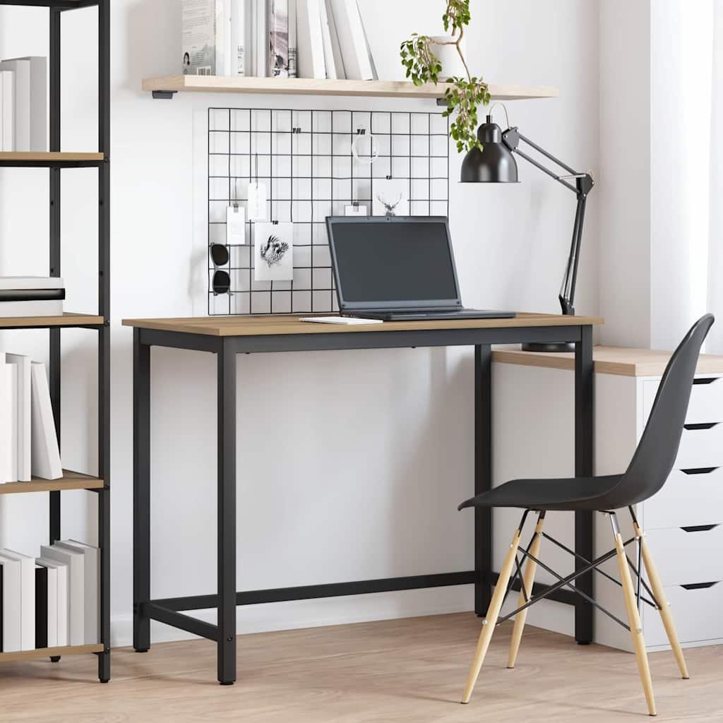 Bord Artisan Egetræ 80 x 50 x 76,5 cm Ingeniørtræ og stål billede