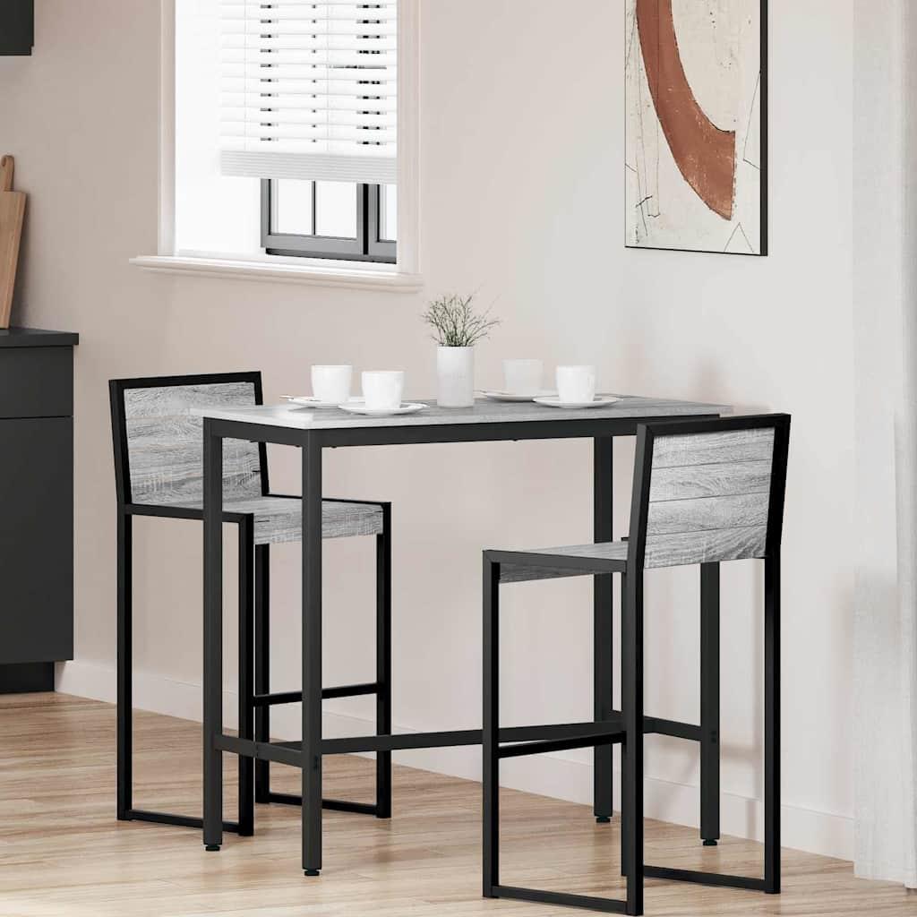 Bord Grå Sonoma 100 x 40 x 100,5 cm Ingeniørtræ og stål billede