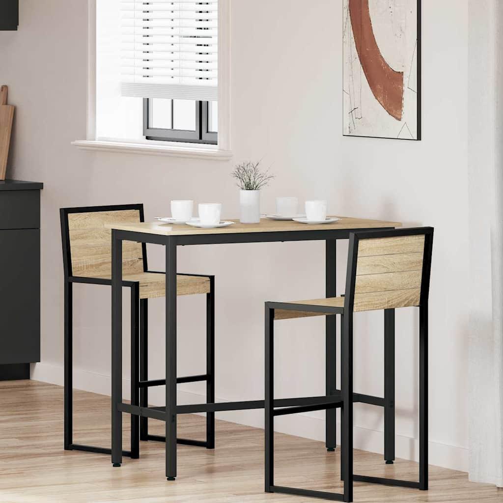 Bord Sonoma eg 100 x 40 x 100,5 cm Ingeniørtræ og stål billede