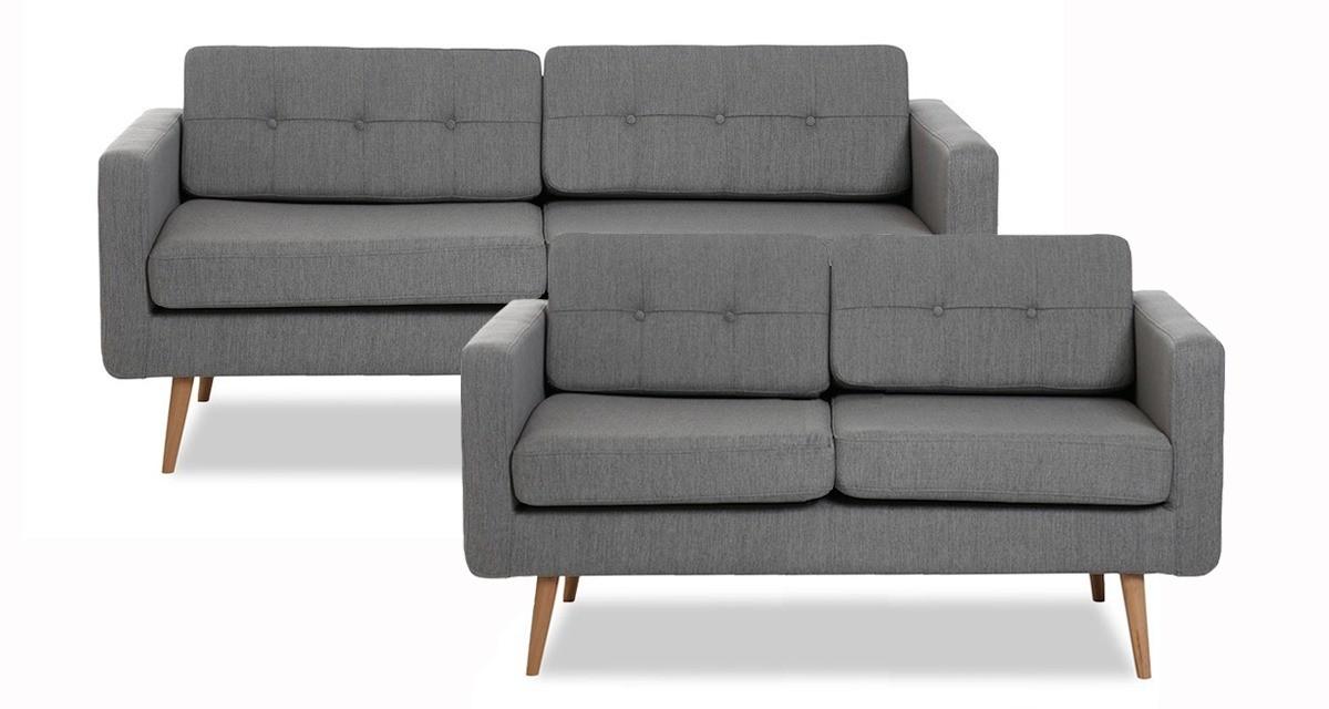 Novelty 3+2 pers. sofasæt – lysegrå Inari 91, New Nordic