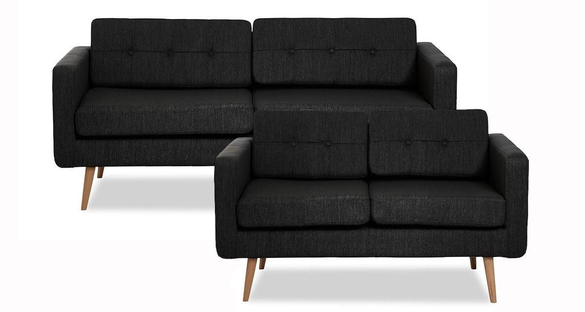 Novelty 3+2 pers. sofasæt – koksgrå Inari 95
