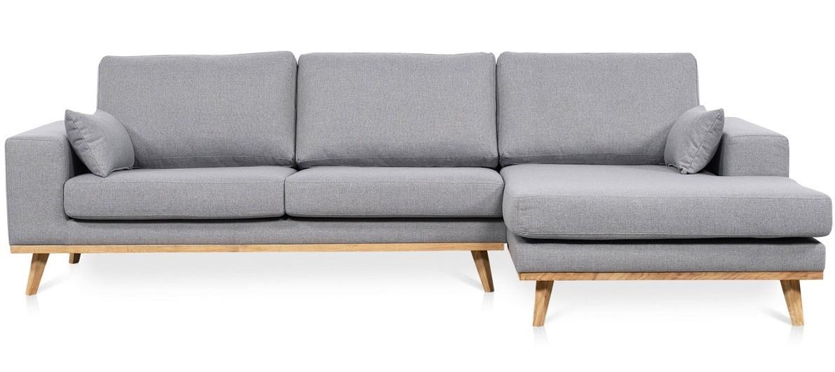 Simone chaiselongsofa højrevendt - lysegrå Inari 91
