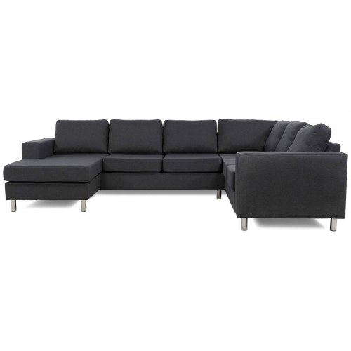 Laura hjørnesofa med chaiselong - venstrevendt, grå